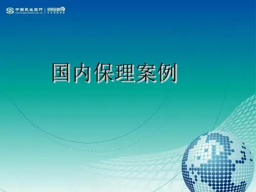 国内保理案例