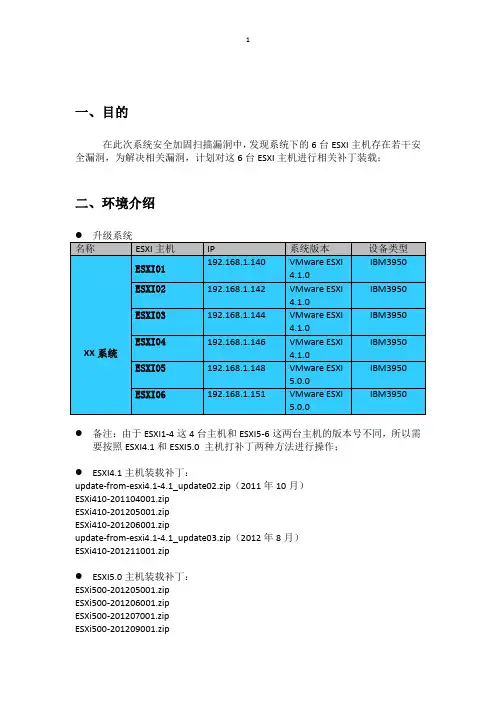 ESXI4.1和5.0打补丁