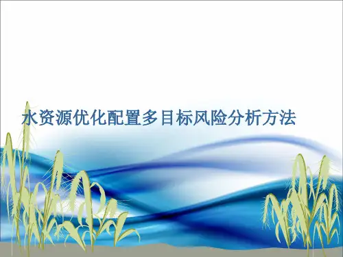 水资源优化配置多目标风险-