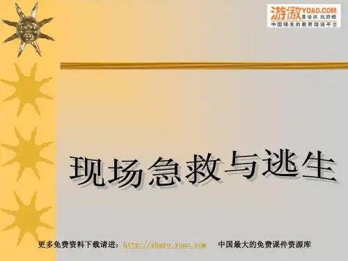 现场急救与逃生(PPT 18页)