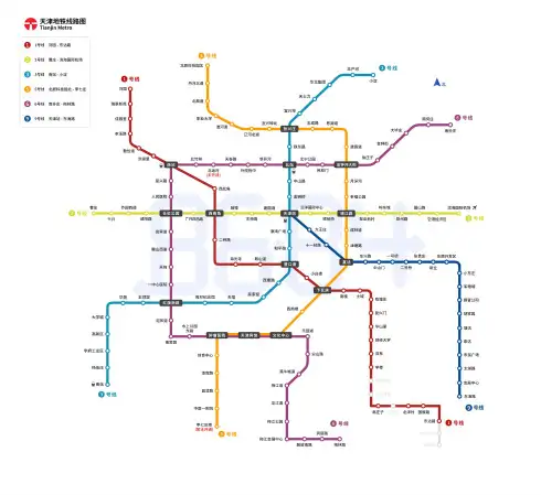 2020天津地铁线路图
