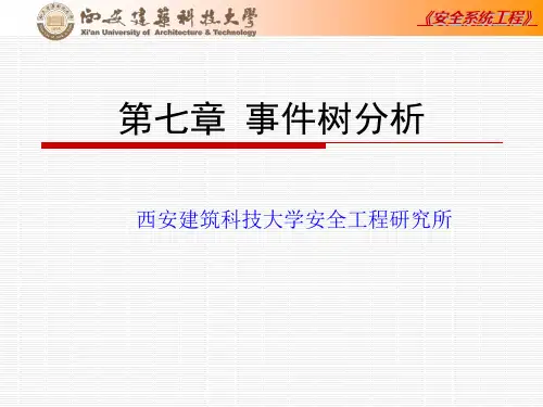 安全系统工程_第七章事件树分析