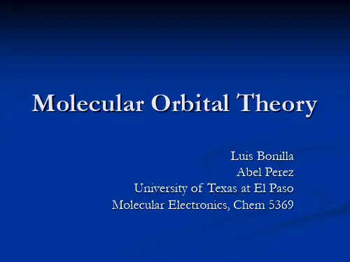 molecular orbital theory