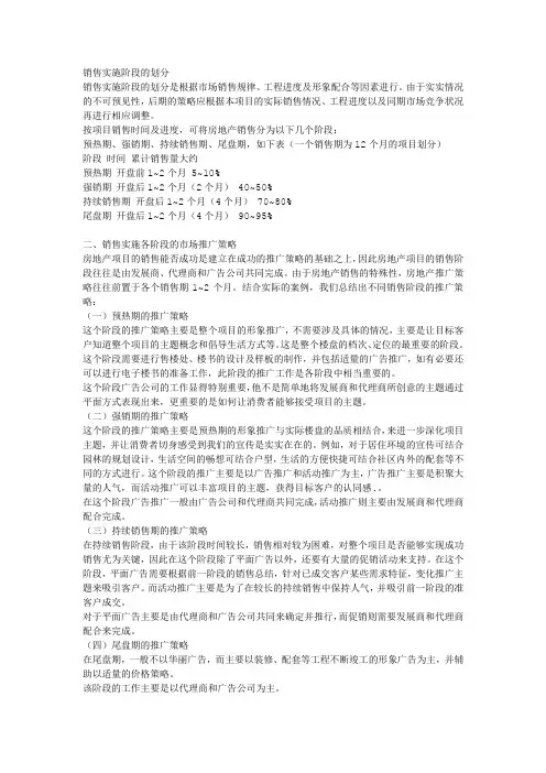 销售阶段划分