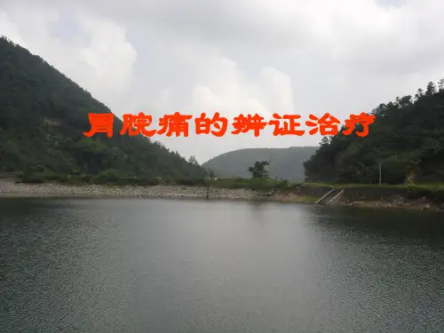 胃脘痛的辨证治疗精品PPT课件