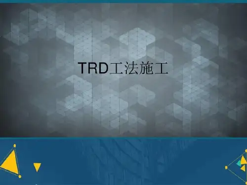 优选TRD工法施工.共106页文档