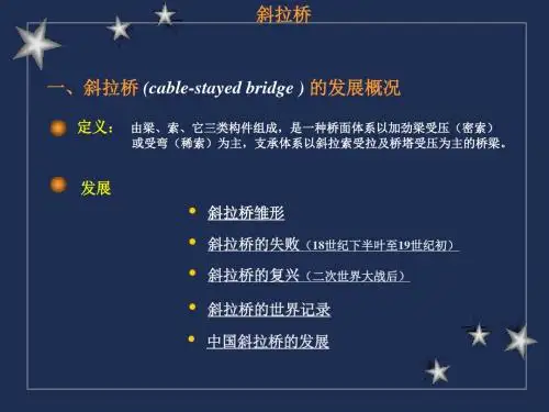 第一章斜拉桥简述
