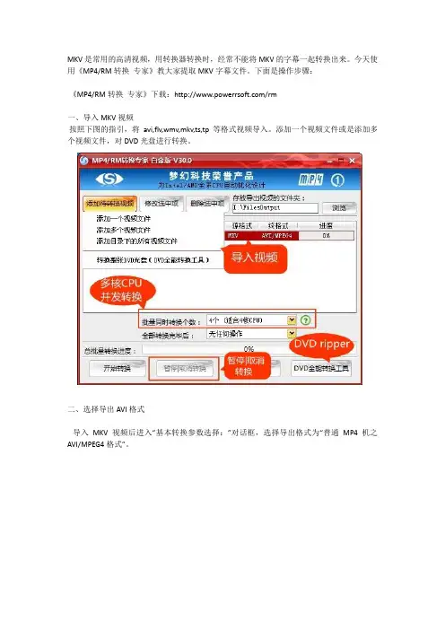 如何从MKV中提取字幕
