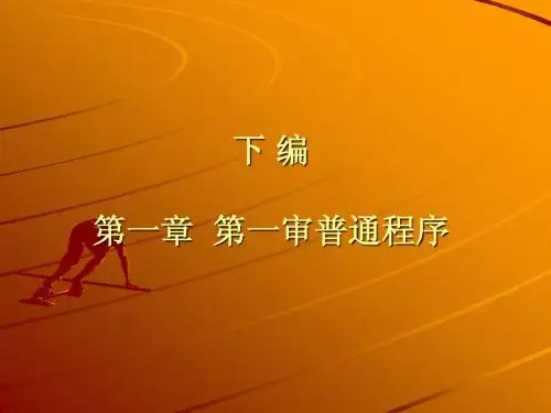 第一审普通程序