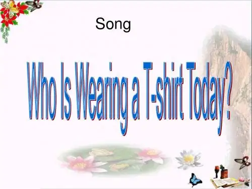 六年级英语上册Unit4《BuyingNewClothes》(PartA) 优秀课件1(新版)闽教版