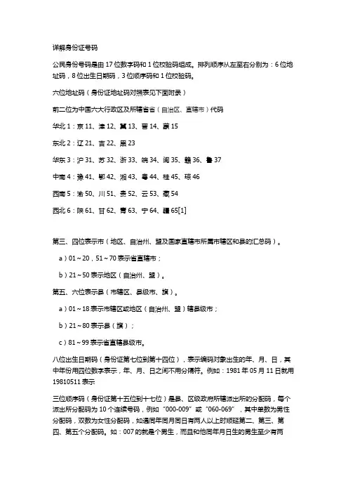 身份证号码