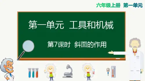 教科版六年级上册科学-斜面的作用课件精品课件