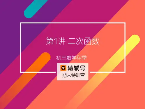 第1讲 二次函数 (1)