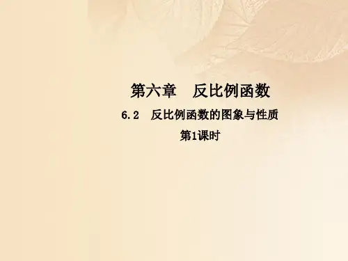 九年级数学上册6.2反比例函数的图象与性质(第1课时)课件(新版)北师大版
