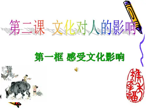 感受文化影响公开课ppt