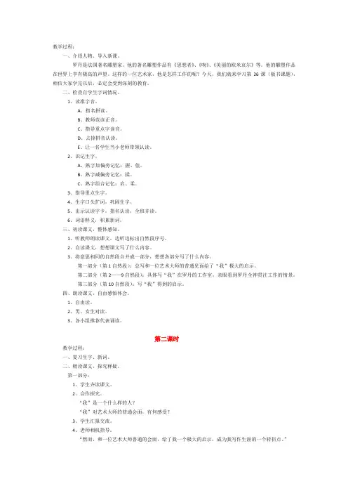 罗丹的启示