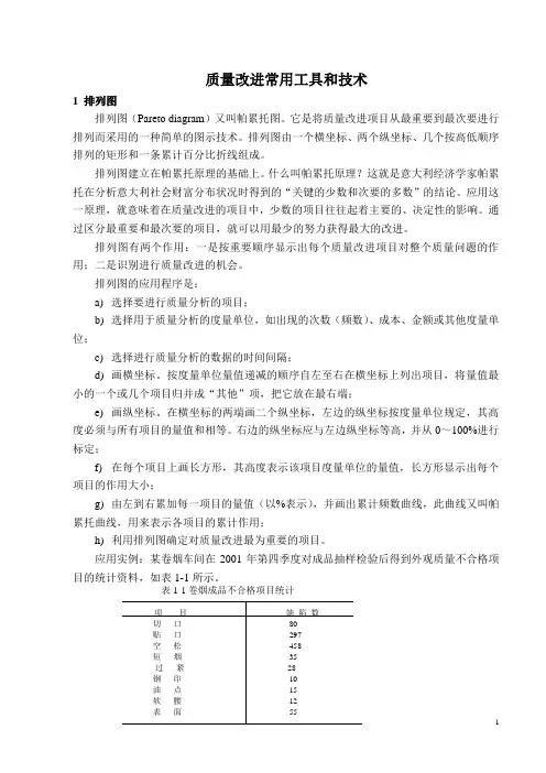 常用统计技术