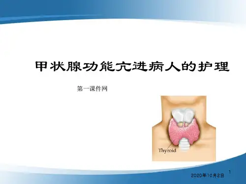 成人护理学-甲状腺功能亢进症病人的护理PPT课件