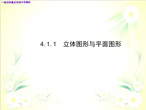 七年级数学上册 4.1.1 立体图形与平面图形课件新人教版