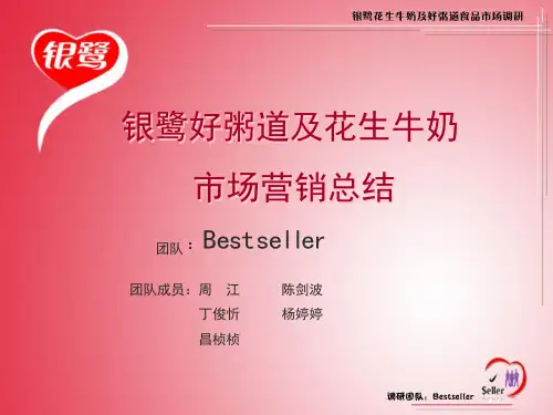 Bestseller银鹭市场营销总结