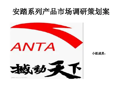 安踏系列产品的市场调研