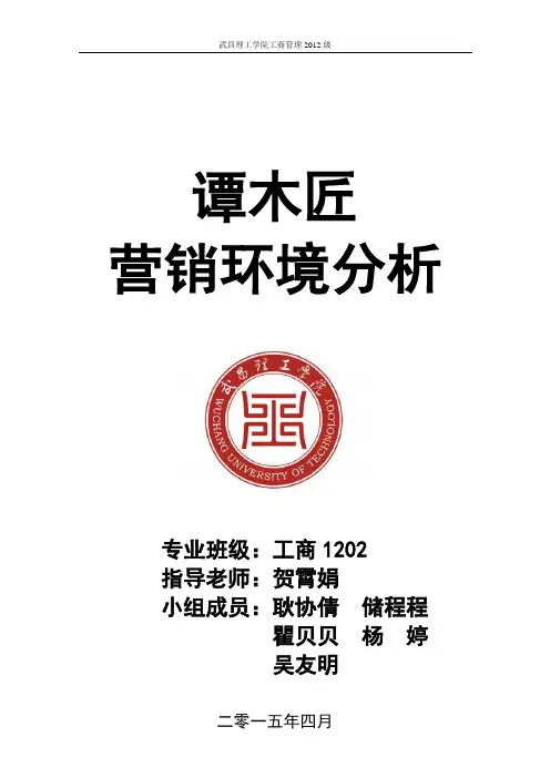 谭木匠环境分析