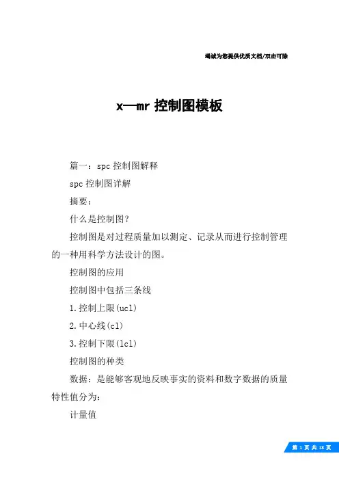 x—mr控制图模板