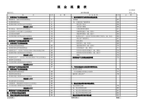 新版现金流量表