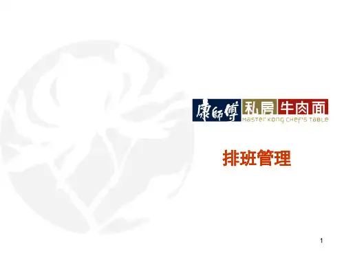 排班管理