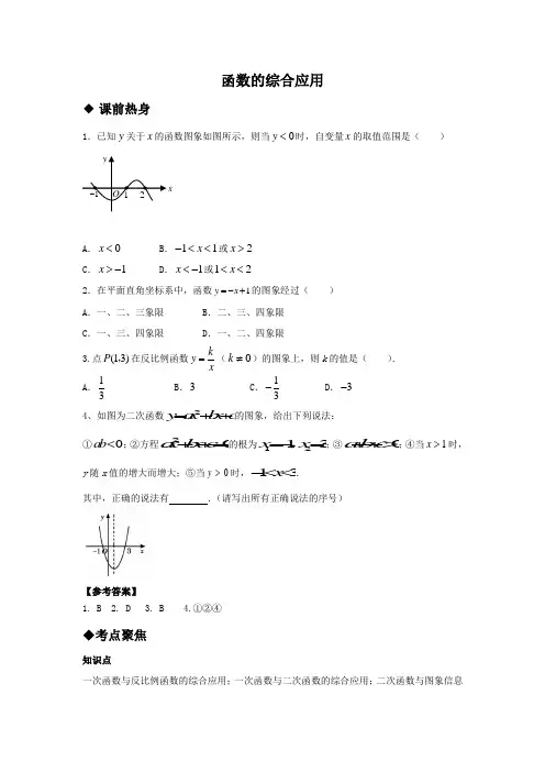 函数综合应用