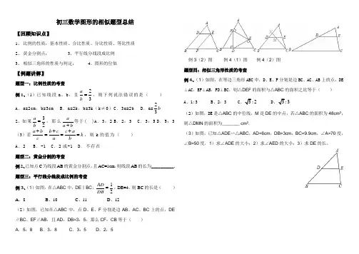 图形的相似题型总结
