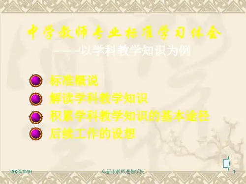学科教学知识PCK