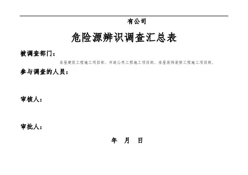 1危险源辨识调查表(总)