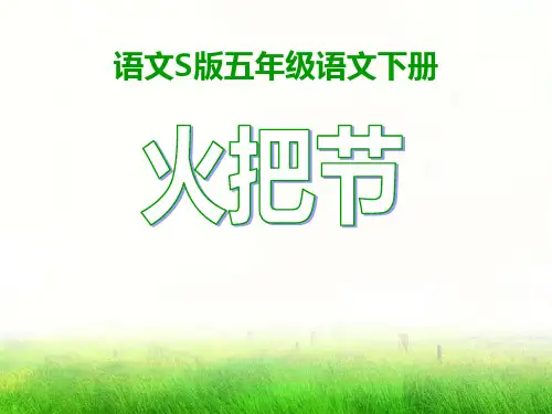 《火把节》S版五年级语文下册课件PPT(3篇)