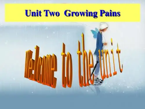 M1 U2 Growing pains welcome