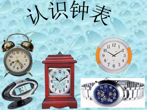 新人教版认识钟表精品PPT课件