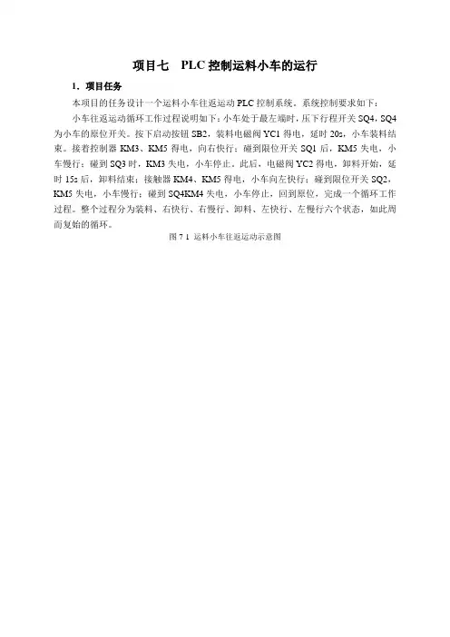 PLC控制运料小车