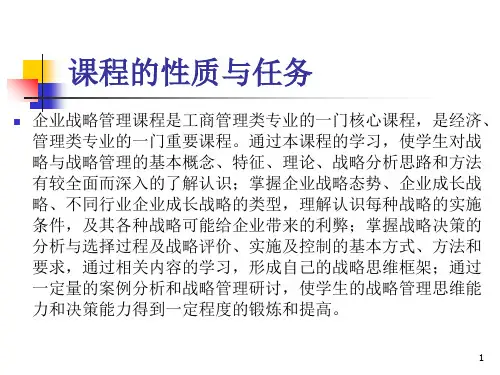 战略管理概论PPT课件