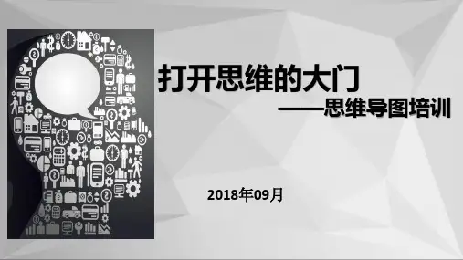 打开思维的大门思维导图培训教材(PPT49页)