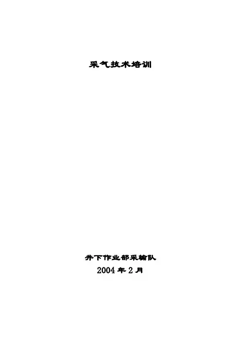 采气技术培1