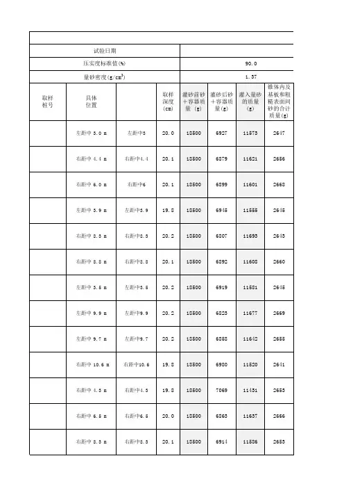 路基压实度随机公式