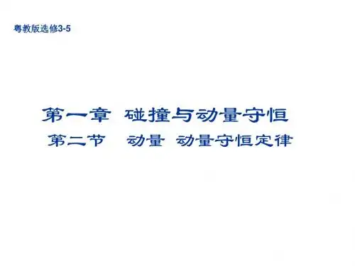 第二节(1) 动量 动量定理