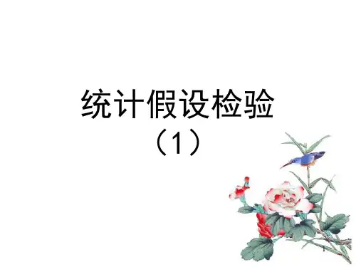 教育统计统计假设检验(1)