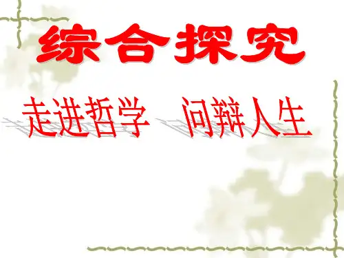 综合探究：走进哲学问辩人生.ppt