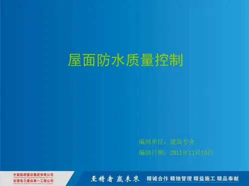 论述屋面防水质量控制.ppt
