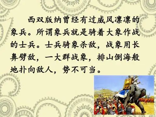 最后一头战象ppt  赛课课件