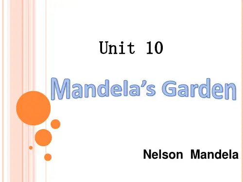 unit10 Mandela's Garden