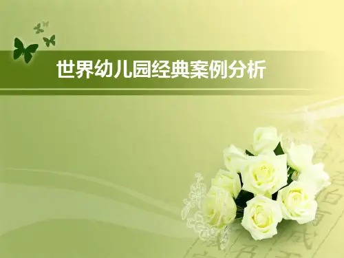 世界幼儿园经典案例分析