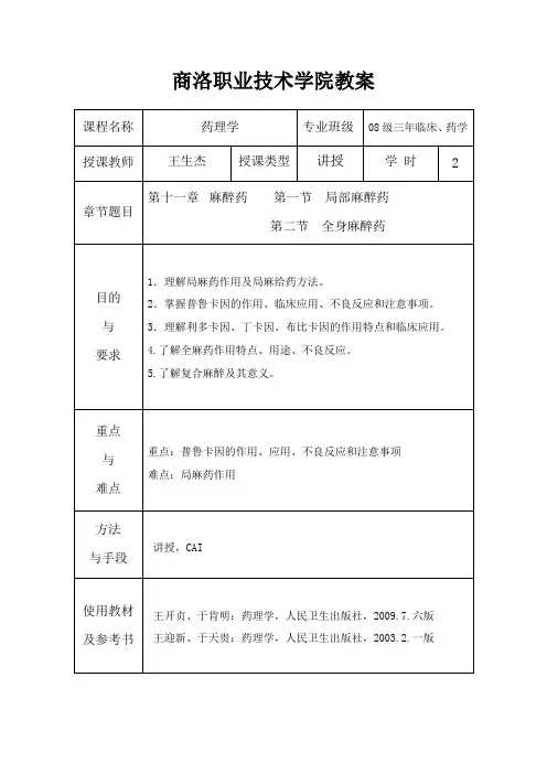 麻醉药 2