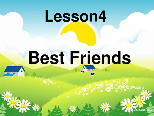 冀教版八年级英语上册 Unit 1 Lesson 4 《Best Friends》(共17张PPT)